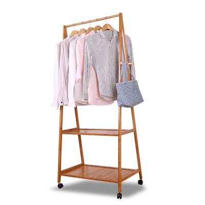 衣帽間的點睛之筆 現代簡約楠竹落地衣帽架